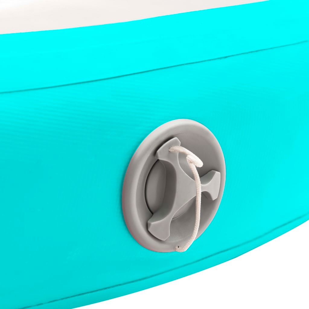 Inflatable Gymnastic Mat with Pump 100x100x20 cm PVC Green